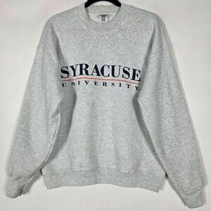 Vintage FOTL Syracuse University Mens Large Long Sleeve Gray Pullover Sweatshirt